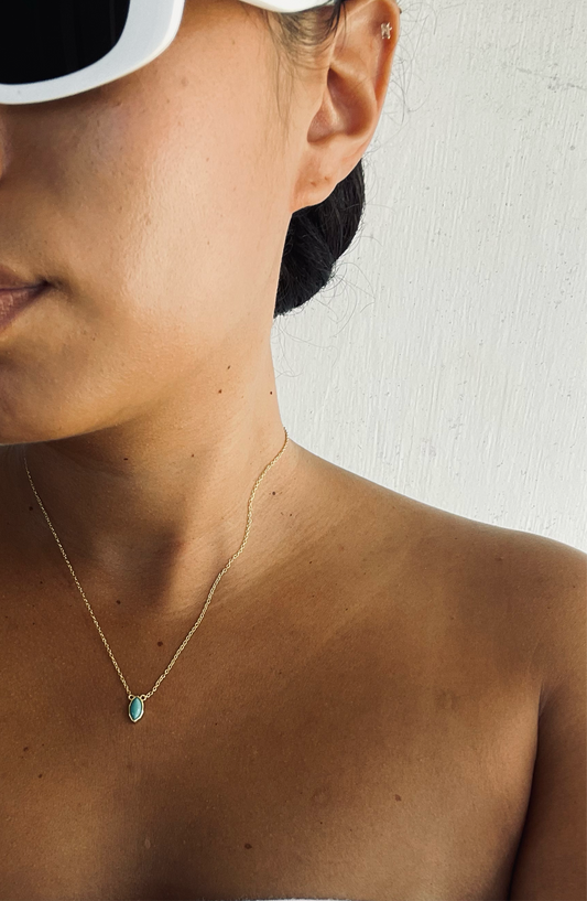 Gold Turquoise Necklace