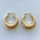 Gold Croissant Hoops