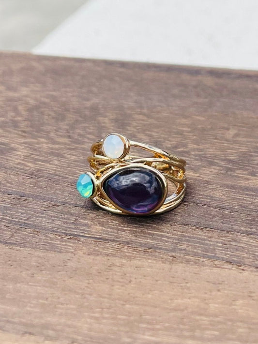 Vintage Moon Stone Ring