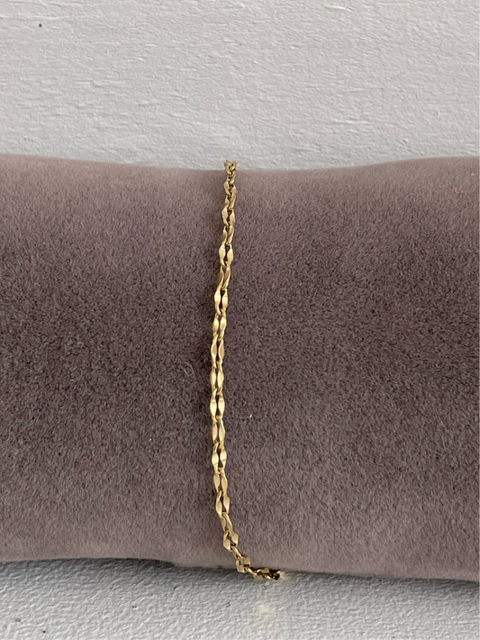 Gold Lace Chain Anklet