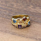 Gold Stacking Swarovski Birthstone Ring