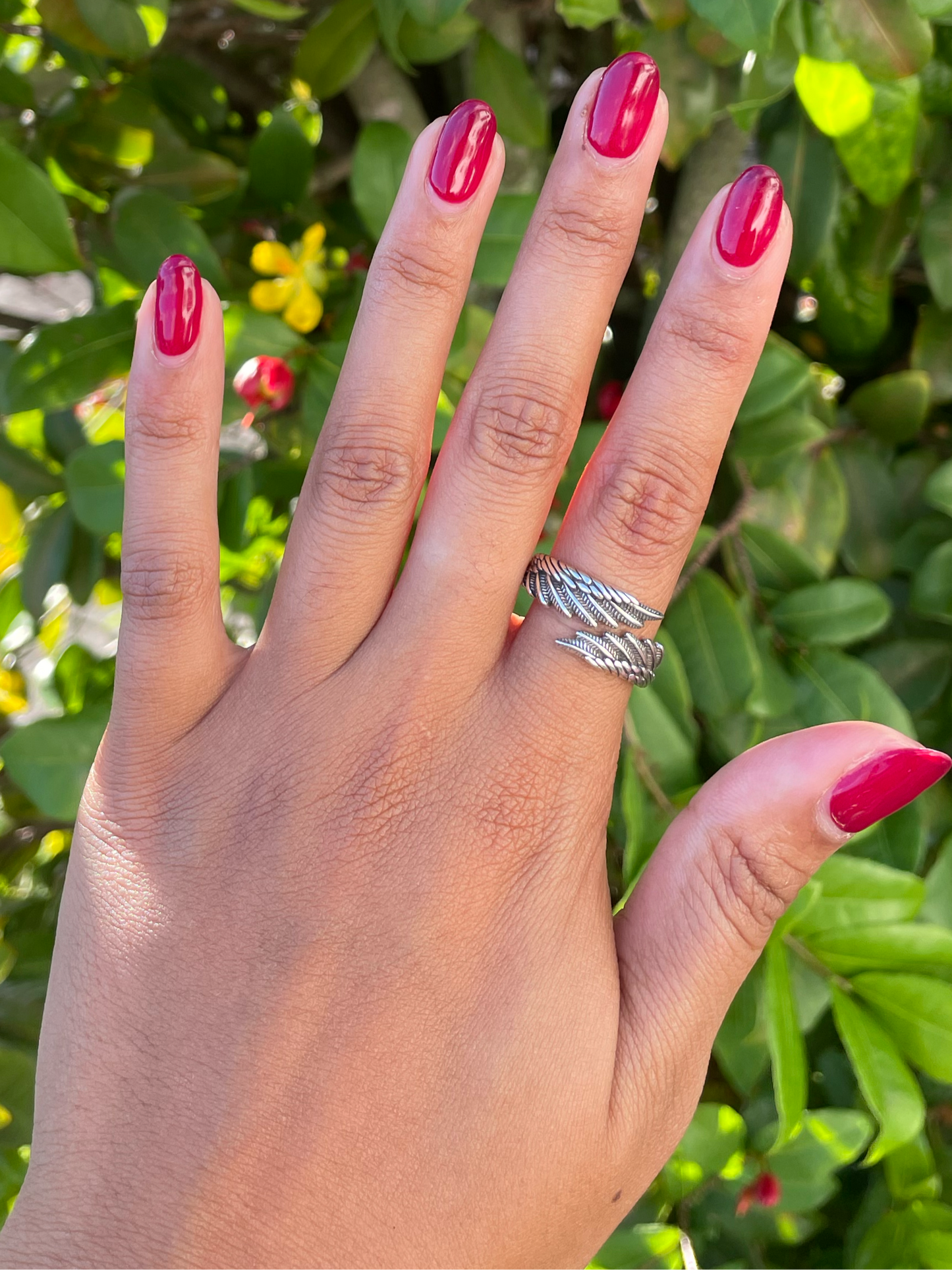 925 Stirling Silver Angel Wing Ring