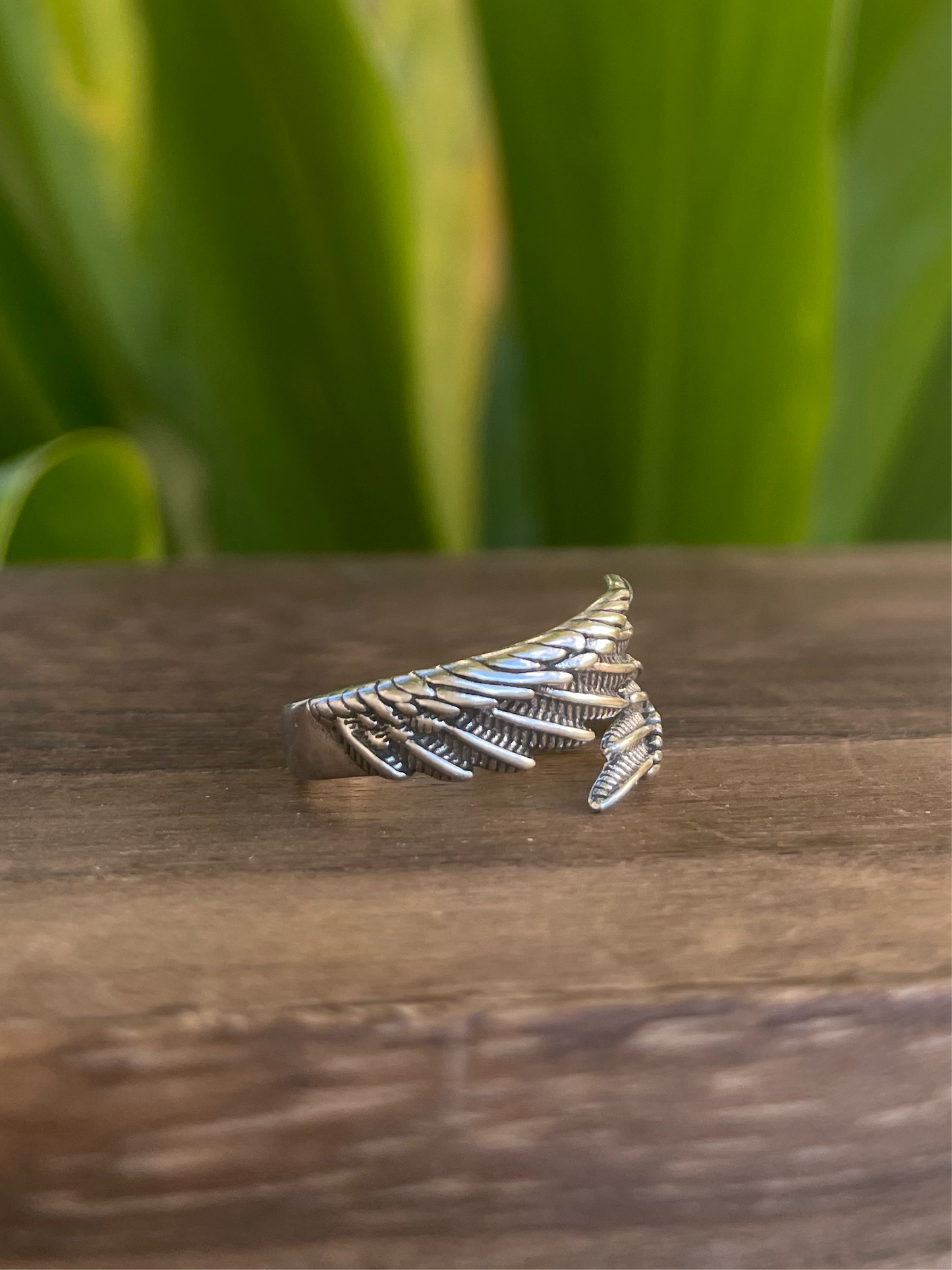 925 Stirling Silver Angel Wing Ring