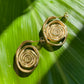 Gold Spiral Earrings