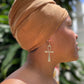 Gold African Ankh Earring