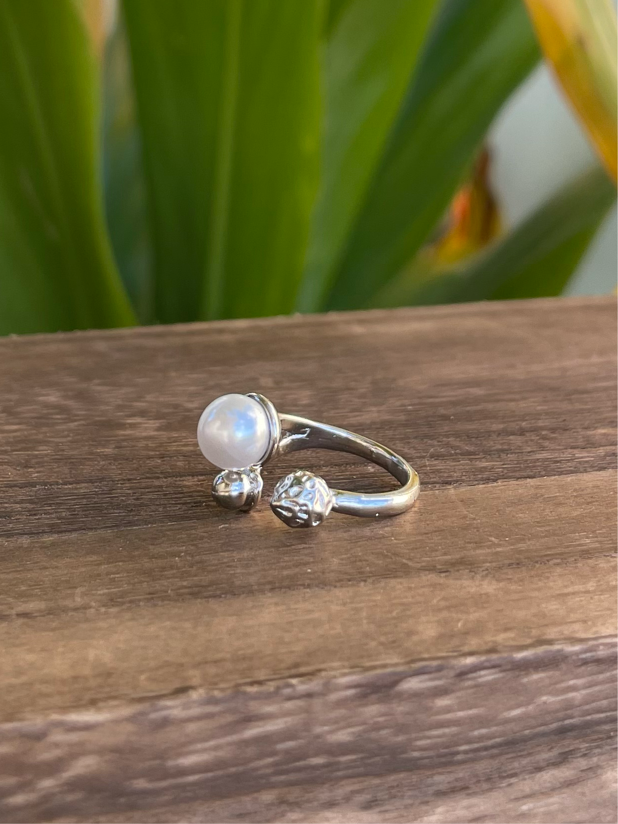 Silver Pearl Ring