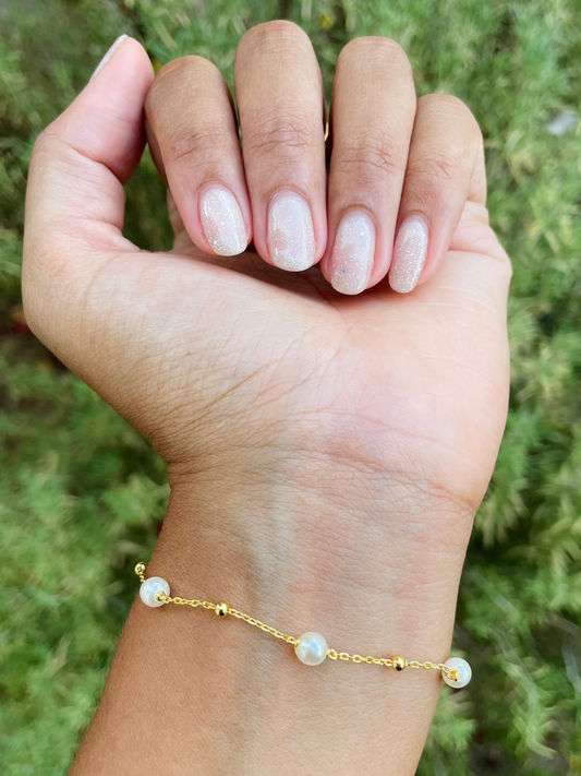 Gold Pearl Bracelet