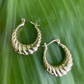 Gold Croissant Hoops