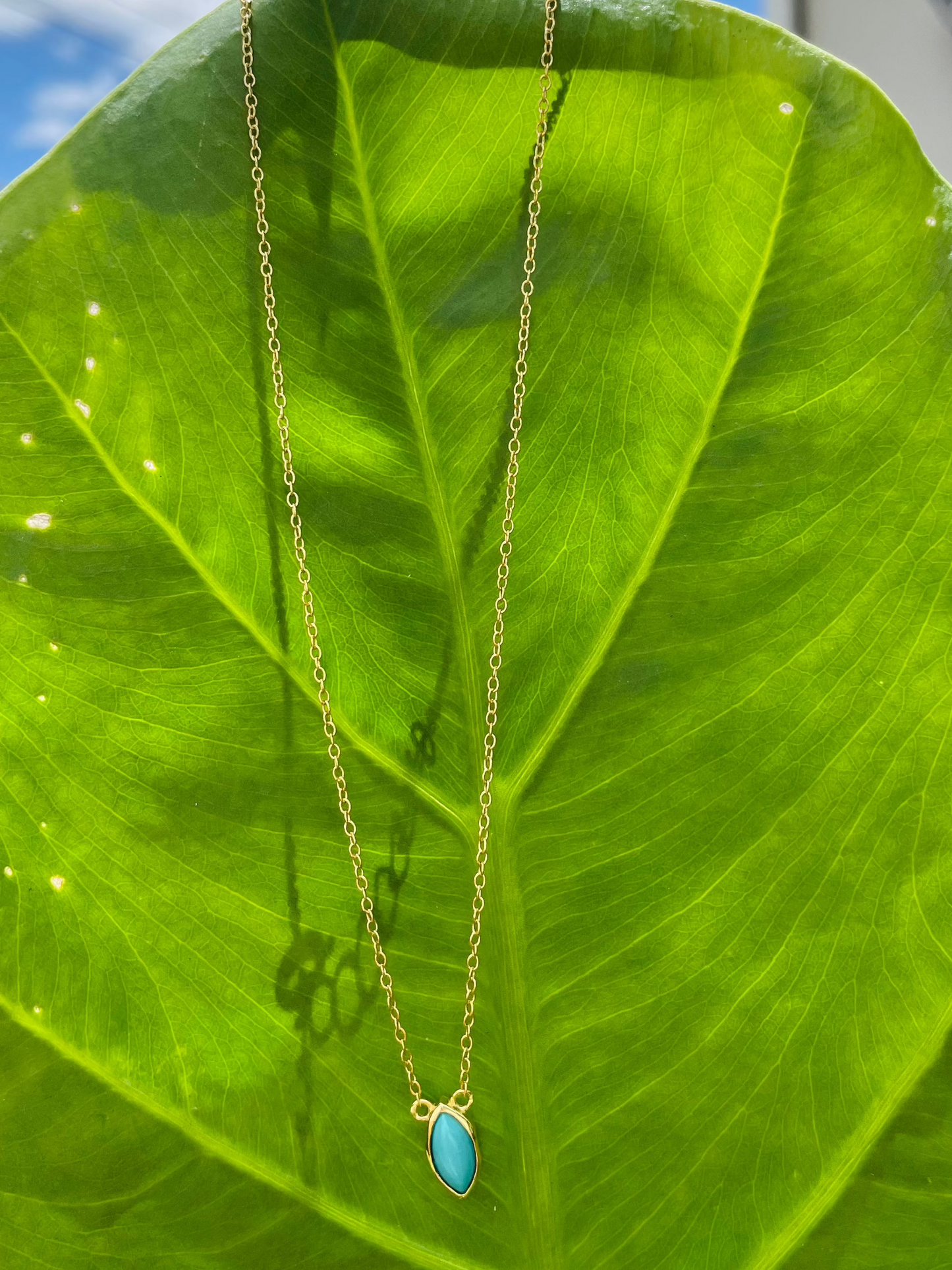 Gold Turquoise Necklace