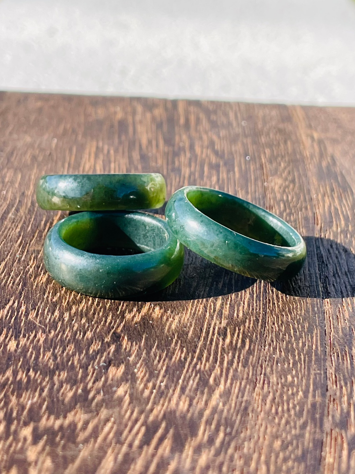 Dark Green Jade Ring