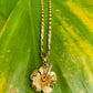 Gold Hibiscus Necklace