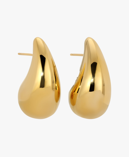 Gold Water Drop Earrings