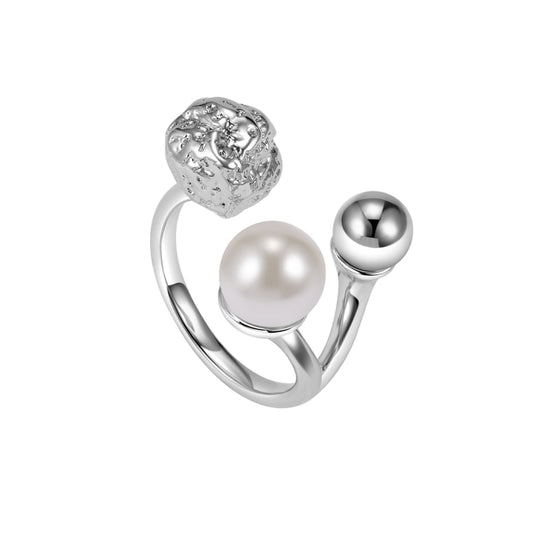 Silver Pearl Ring