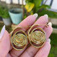 Gold Spiral Earrings