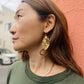 Gold Leaf Drop Earrings