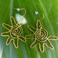 The Spiral Sun Earrings