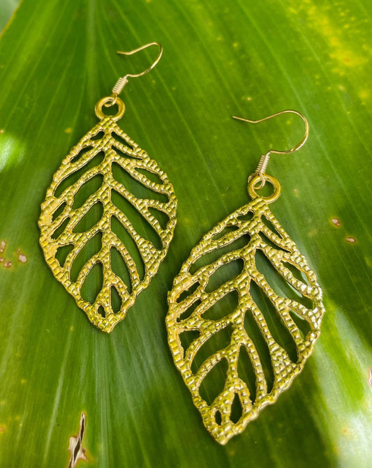 Gold Leaf Earrings