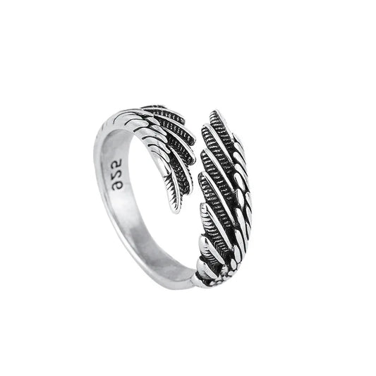 925 Stirling Silver Angel Wing Ring