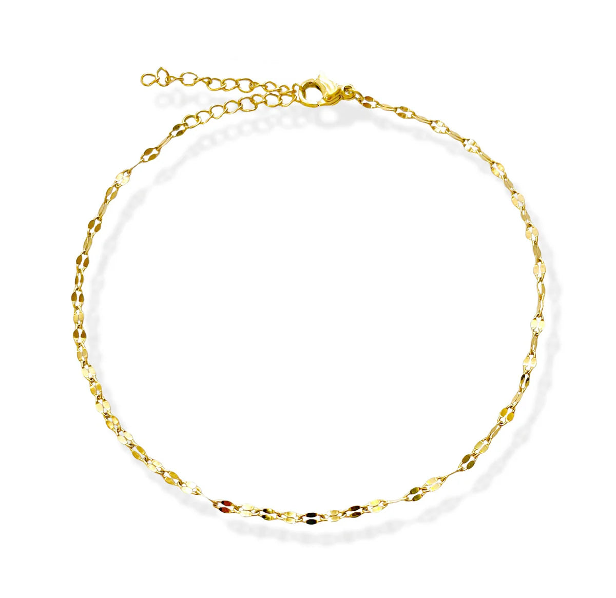 Gold Lace Chain Anklet