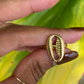 Gold Adjustable Shell Ring