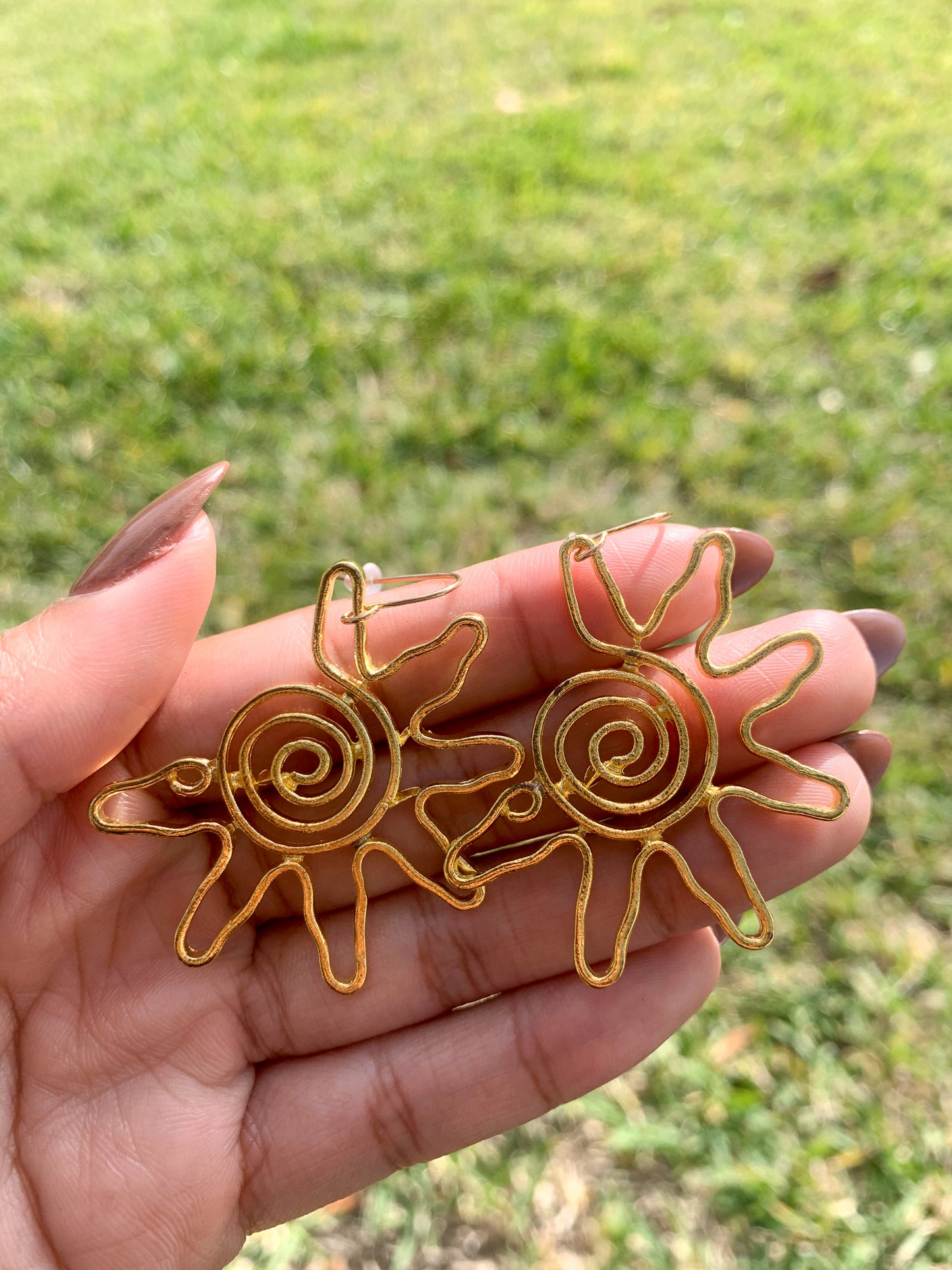 The Spiral Sun Earrings