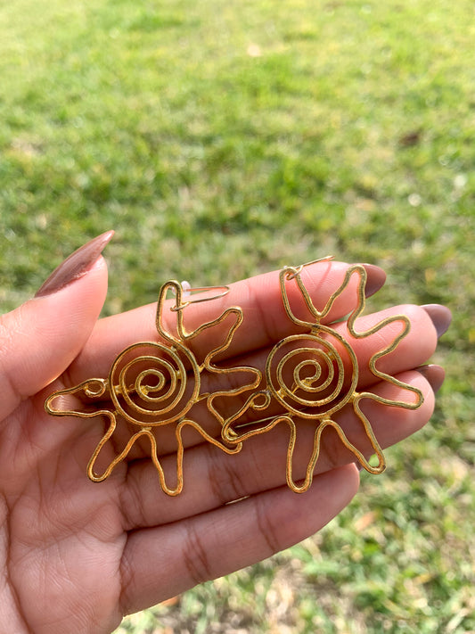 The Spiral Sun Earrings