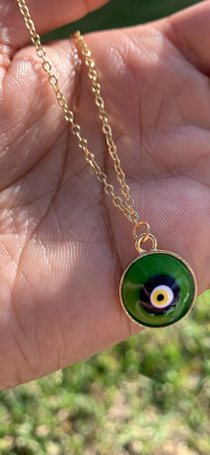 Gold Evil Eye Necklace