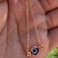 Gold Evil Eye Necklace