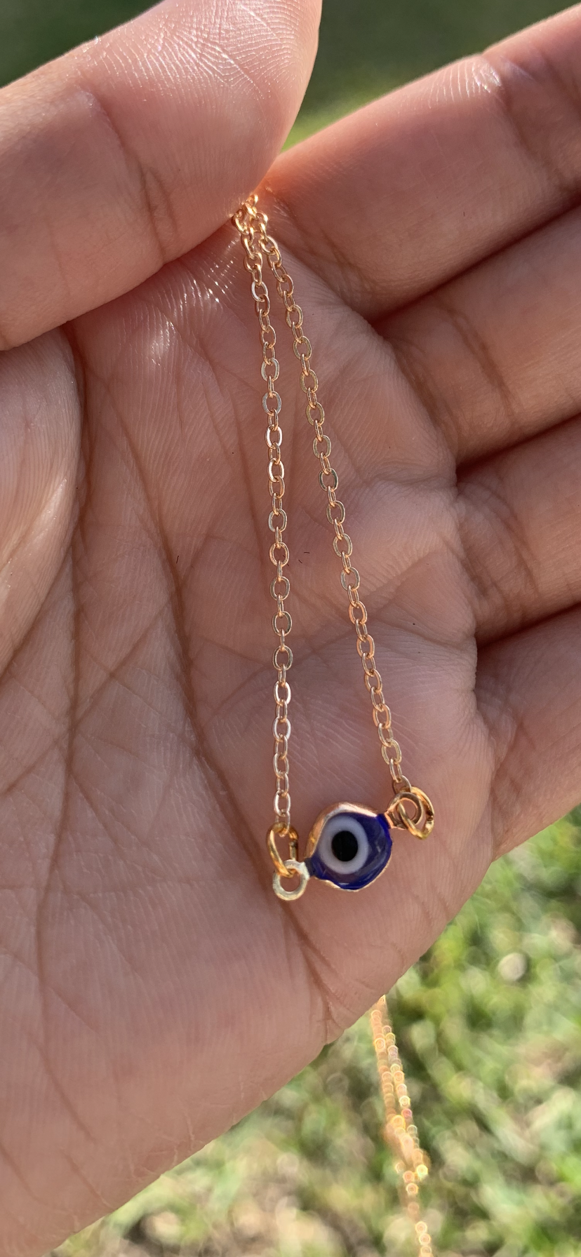 Gold Evil Eye Necklace