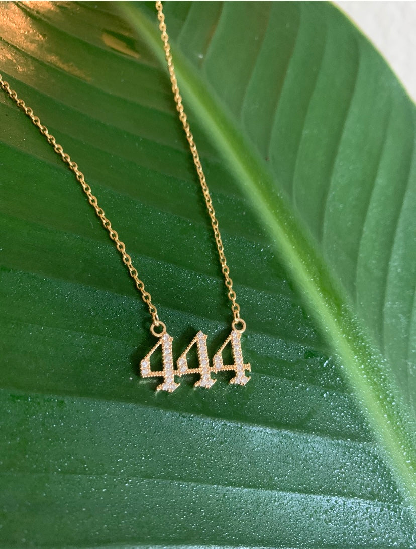 "444"Angel Number Necklace