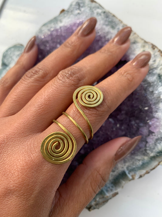 Gold Spiral Ring