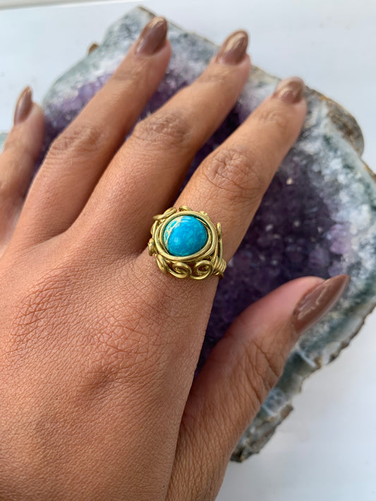 Gold Turquoise Ring