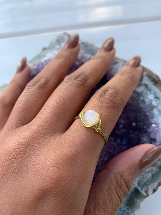 Clear Quartz Ring(Opaque)