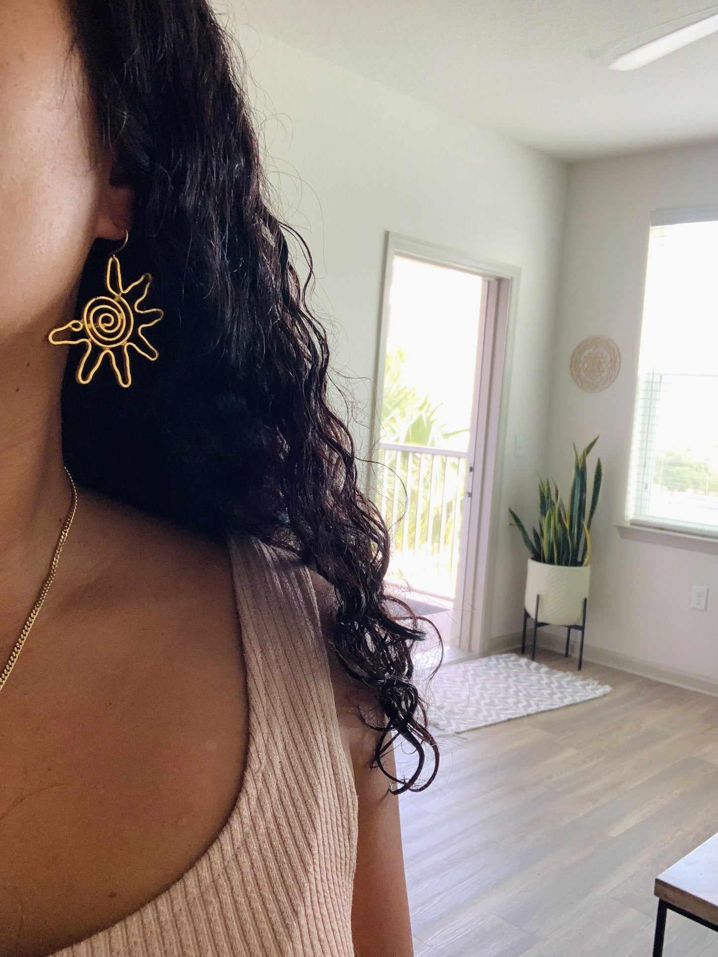 The Spiral Sun Earrings