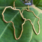 African Map Hoop Earrings